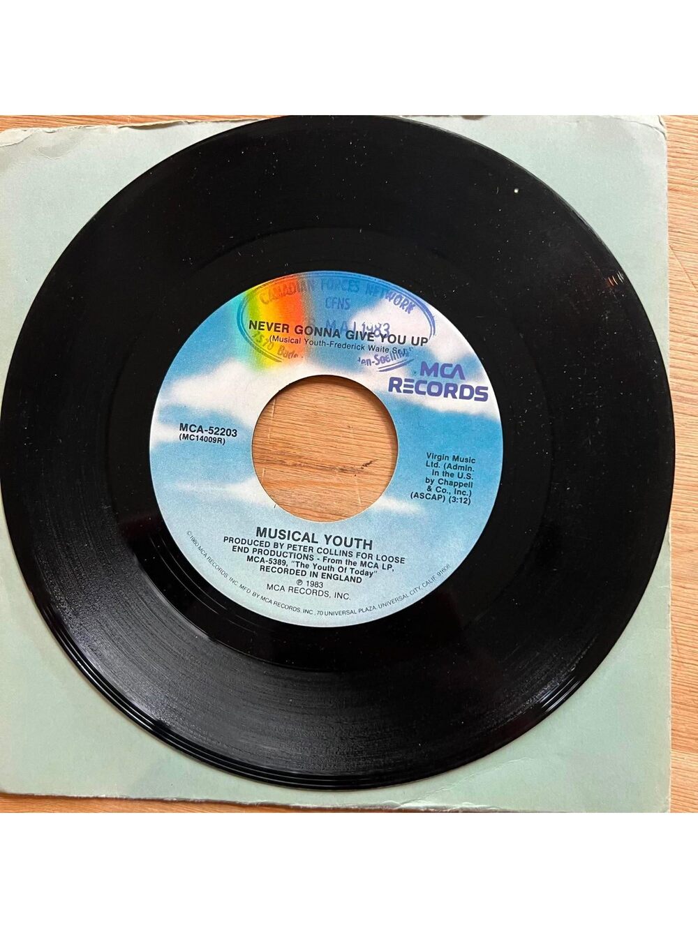 Musical Youth - Never gonna Give you Up/Rub 'N' Dub 45rpm VG+ R10